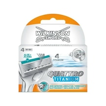 Wilkinson Sword Quattro Titanium Yedek Başlık 4'lü