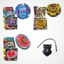 Beyblade Metal Fusion Set 3 Beyblade 1 Fırlatıcı - Bb70, Bb99, Bb74