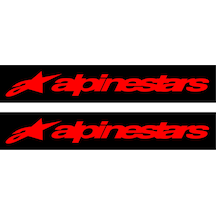 Alpinestars Motorcu Boru Sticker Set Kırmızı