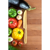 Zeytin Ağacı Bıçak 21 Cm El Yapımı Ahşap Bıçak Doğal Ağaç Bıçak