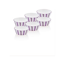 The Mia Joy0023 Joy Çorba Kasesi 6 Lı Set Mor 14 Cm Renkli