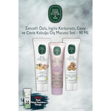 Eyüp Sabri Tuncer 3 Adet 90 Ml Zencefil, Karbonat, Ceviz Diş Macunu, Rosie Beyazlık