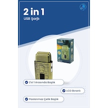 Usb Şarjlı 2in1 Seyahat Taşınabilir Traş Makinesi Lcd Ekranlı Yüz
