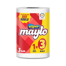 Süper Maylo Dev Havlu 1 3 Rulo - 8 Adet Tarı