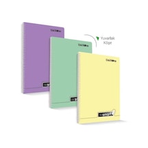 Im Smart Pp Kapak Spiralli A4 120 Yaprak Çizgili Defter 72913 Çok Renkli
