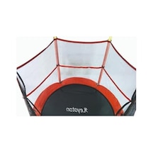 Kırmızı Renkli Çocuk Trambolini, Fileli Ve Korumalı 152 Cm