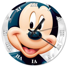 Mutlu Mickey Mouse Baskılı Duvar Saati (407695618)
