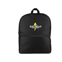 Elektrikçi Siyah Sırt Çantası