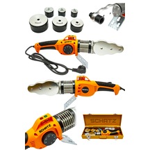 Schatz Profesyonel 1000 Watt Sjs Metal Şanzıman Pprc Pvc Boru Kaynak Makinesi Turuncu