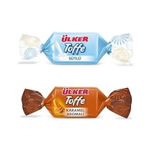 Karışık Toffe Yumuşak Şeker 1 Kg. Sütlü Ve Karamel Aromalı