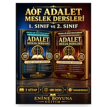 Kodlarla Aöf Adalet Meslek Dersleri 1. Ve 2. Sınıf