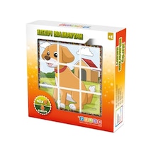 Eğitici Çiftlik Hayvanları 3d Puzzle - 9 Küp Ve 6 Yapboz