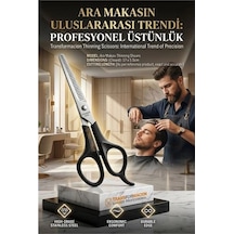 Mey İthalat Profesyonel Çelik Berber Kuaför Ara Makası Berber Kuaför Saç İnceltme Makası 716939