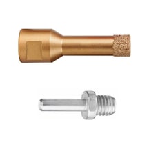 10 mm Granit Mermer Seramik Delme Panç Spiral Matkap Aparatlı M14