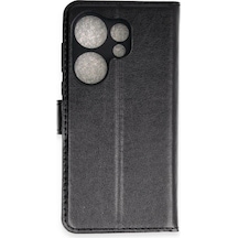 Newface - 844 - Tecno Camon 20 Prime Trend S Plus Kapaklı Kılıf - Ece-umay - - Siyah
