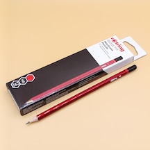 Rotring Hb Siyah Kurşun Kalem 12 Li Kutu Yazı Ve Çizim Kalemi Kırmızı