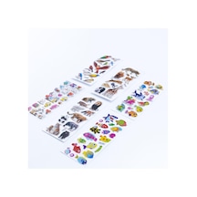 Bimotif 6 Adet Kabartmalı Yapışkan Sticker, Hayvanlar Alemi Genel