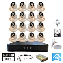 5mp Lens 1080p Dome 16 Kamera 2tb Hdd Güvenlik Kamerası Seti