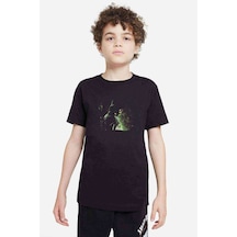 Tshirthane Arrow Baskılı Unisex Çocuk Siyah T-Shirt (528335796)