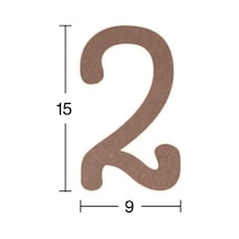 Rakam Ahşap Obje 18Mm - 2