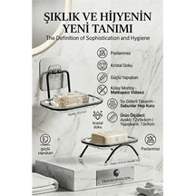 Yapışkanlı Ve Ayaklı Sabunluk Seti Su Giderli, Katı Sabun Kutusu 723055 Diğer