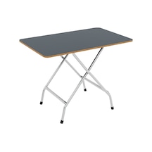 Katlanır Masa Ve 2 Adet Sandalye Seti Füme 50 x 80 -1133