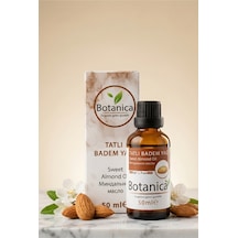Botanica %100 Saf Tatlı Badem Yağı Soğuk Sıkım Göz Çevresi Nemlendirici Kırışıklık Bakımı Besleyici 50 Ml 50 ML