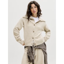 Jack & Jones Kadin Genis Yaka Hirka - Merrit - 12285423 Feather Gray