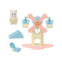 Sylvanian Families Bebek Yel Değirmeni Parkı Oyun Seti İran Kedi Bebek Dahil 5526