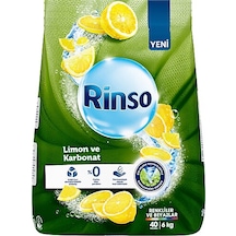Rinso Limon ve Karbonat Renkliler ve Beyazlar için Toz Çamaşır Deterjanı 40 Yıkama 6 KG