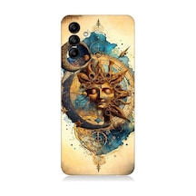 Samsung Galaxy A55 Uyumlu Ay Ve Güneş Tarot Desenli Silikon Kılıf