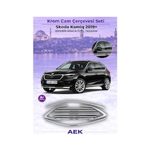 Skoda Kamiq Araca Özel Krom Cam Çerçevesi A+