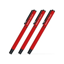 Kişiye Özel Kırmızı Metal Roller Kalem 50 Adet Model 40