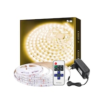 5 Metre Şerit Led Işık Dimmer Kumandalı Mutfak Tezgah Çalışma Masası Raf Işık Sb-6557 Gün Işığı
