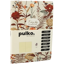 Pulko Notebook Every Day Is A Fresh Start Serisi, 14x20cm , 90gr. Ivory Kağıt, 192 Sayfa, Esnek Kapak, Düz, Kahverengi