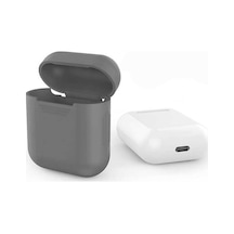 Kilifone - Airpods Uyumlu Airpods - Kılıf Standart Silikon Kılıf - Gri