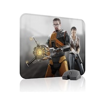 Half Life Kaymaz Dikişli Kauçuk Oyuncu Mousepad V1 - 48x40 Xl Gaming Mouse Pad Fare Altlığı
