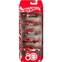 Hot Wheels Mattel 80th Anniversary Set Of 5 Vehicles Jgk08 Renkli
