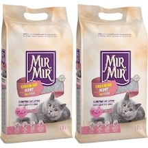 Mır Mır Bebek Pudrası Kokulu Bentonit Kedi Kumu 2 x 10 L