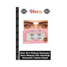 Özel Seri Makyaj Aksesuarı Gece Makyajı Göz Güzelliği Mıknatıslı Takma Kirpik
