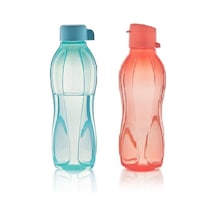 Tupperware Eco Suluk Su Şişesi Turkuaz Flamin 500 Ml. 2'li Set Mavi Flamin