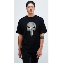 Startmore Punisher Oversize Tişört Siyah