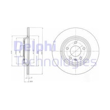 DELPHI BG4081C FREN DİSKİ ÇİFTLİ PAKET BOYALI A4 A5.A6 A7.Q5.S6.S