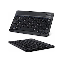 Bluetooth Klavye, Taşınabilir Mini Klavye, Windows, Android, iOS, Tablet Ve Tv Uyumlu Bluetooth Klavye, Ergonomik İnce Tuş Tasarımı, Dayanıklı Ve Uzun Pil Ömrü, Pratik Yapı, 78 Adet Tuş