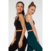 Jerf Luz Sıkılaştırıcı & Kaplı Spor Sütyeni Yeşil