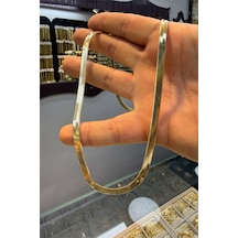 Xuping Kalın Ezme 45 Cm Kolye Altın