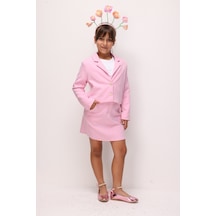 Le Mabelle Pembe Kız Çocuk Etek Ceket Takım - Kaitlyn Pembe