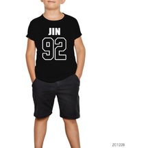 Bts Jin 92 Siyah Çocuk Tişört