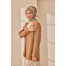 Silk Home Olinda İpek Eşarp 47003-22 Yeşil Kahve, Bebe Mavi, Hardal