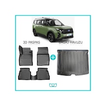 Bod Ford Courier 3d Havuzlu Paspas Ve Bagaj Havuzu Seti 2024-sonrası